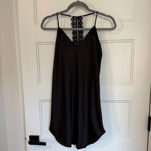 Flora Nikrooz Black Chemise with Lace Detail